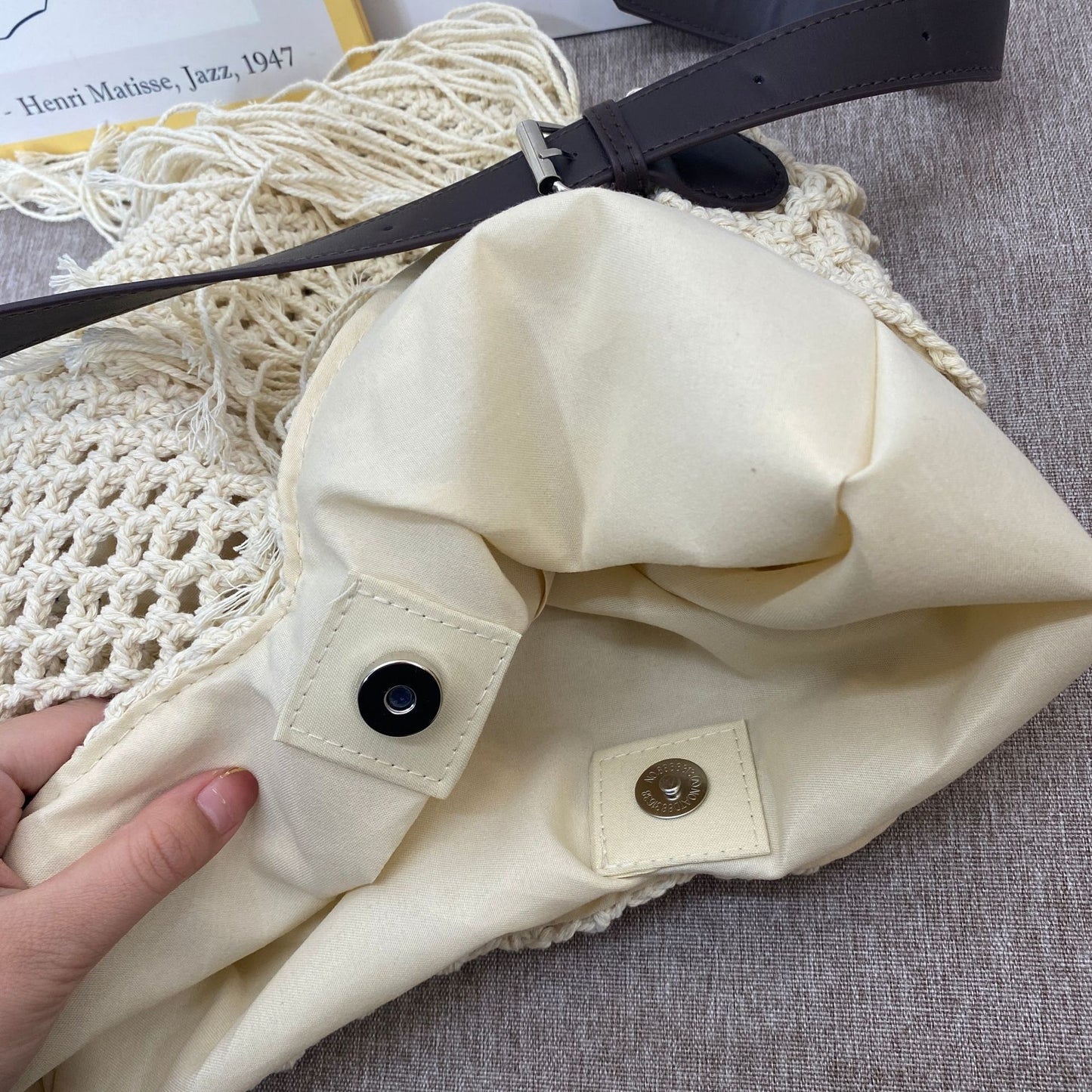 Women's Artistic Style Large Capacity Straw Seaside Vacation Beach Trendy Underarm Women's Shoulder Bag