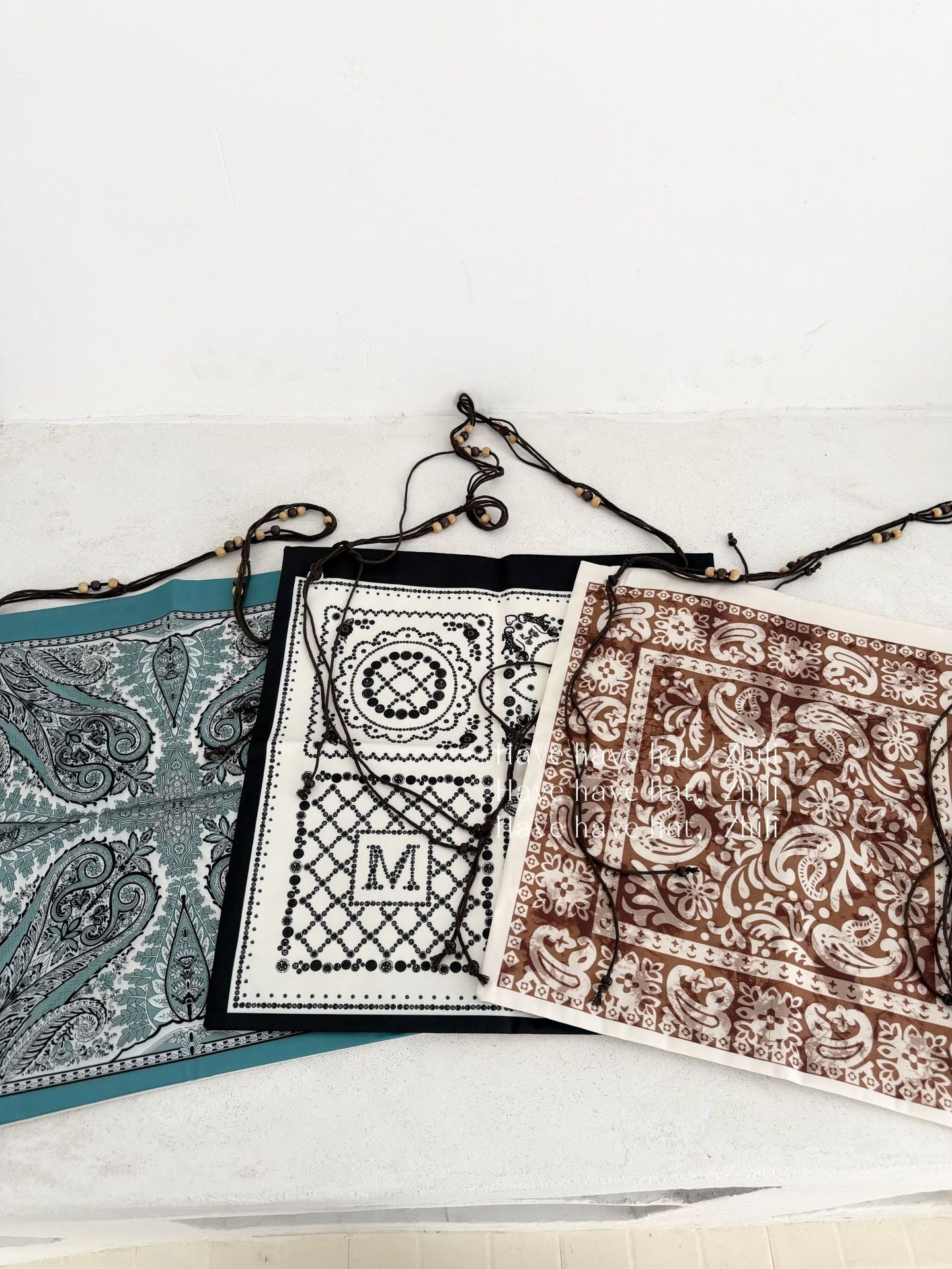 Women's Song Yan Bohemian Beaded Vintage Fashion Print Large Women's Shoulder Bag
