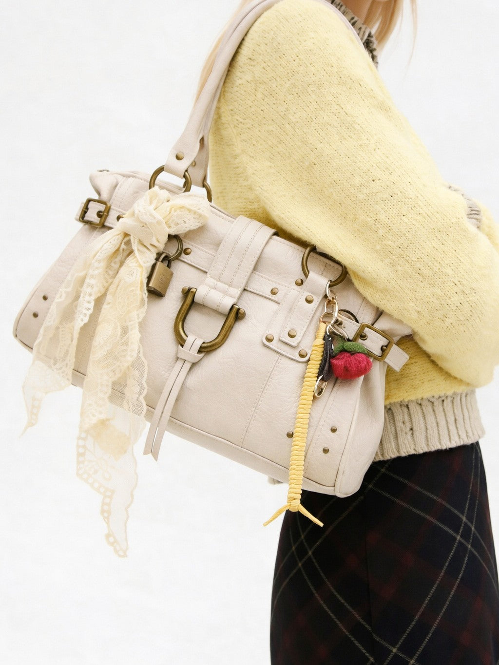 Women's Large Capacity Totes Design Vintage Rivet Tote Bag