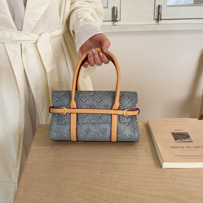 Retro Printed Letters Light Luxury Personalized Trend Women's Handbag