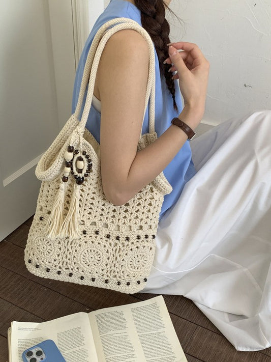 Hollow Seaside Cotton String Commuter Lazy Large Capacity Stylish Bags