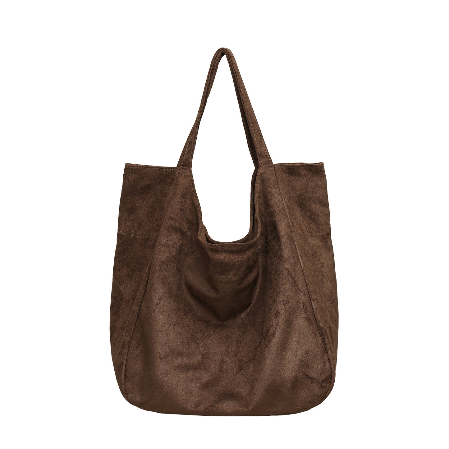 Women's Style Deerskin Veet Versatile Vintage Flannel Tote Bags