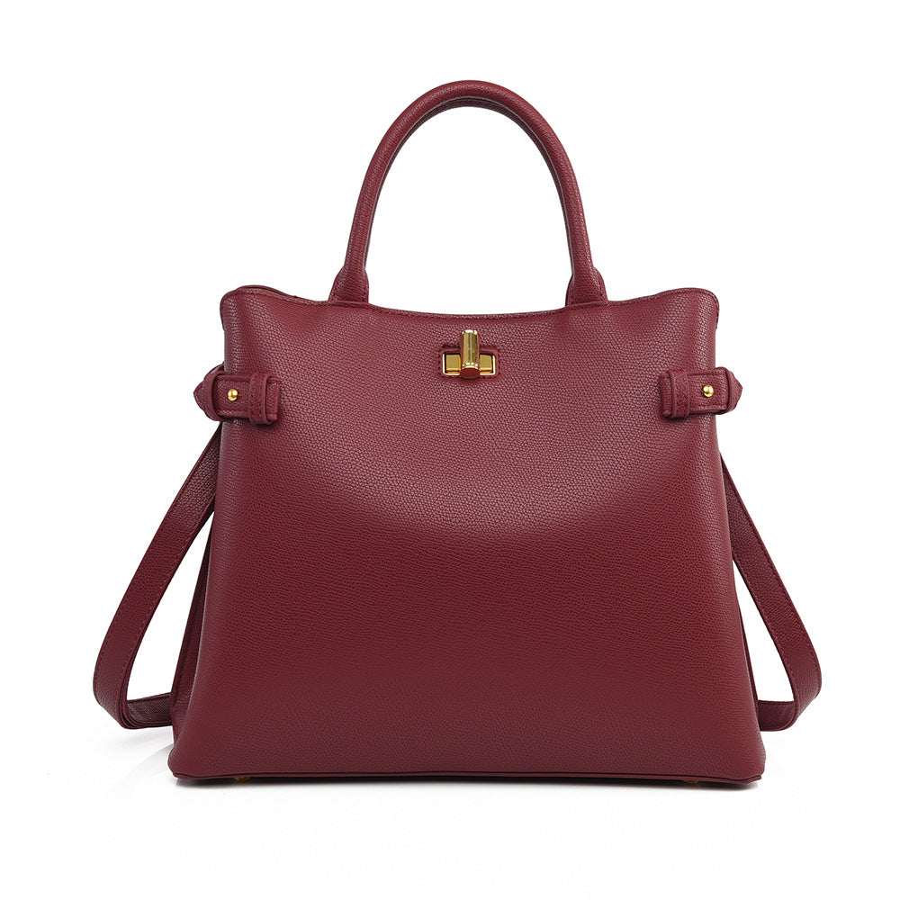 Women's Fashion Soft Leather Large Capacity Commuter Women's Handbag