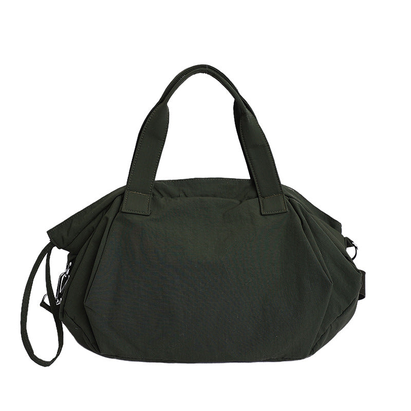 Women's Portable Korean Cloth Nylon Drawstring Bucket Bags
