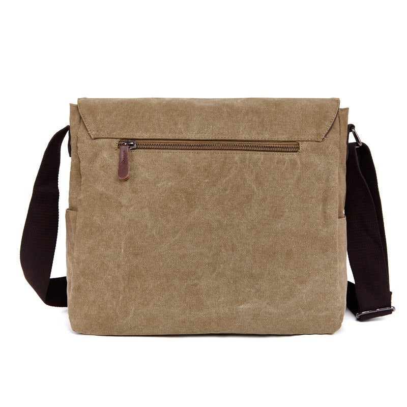 Men's Canvas Korean Style Trendy Male Computer Men's Messenger Bag