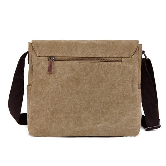 Men's Canvas Korean Style Trendy Male Computer Men's Messenger Bag