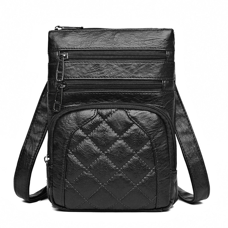 Women's Mobile Fashion Retro Soft Leather Summer Women's Messenger Bag