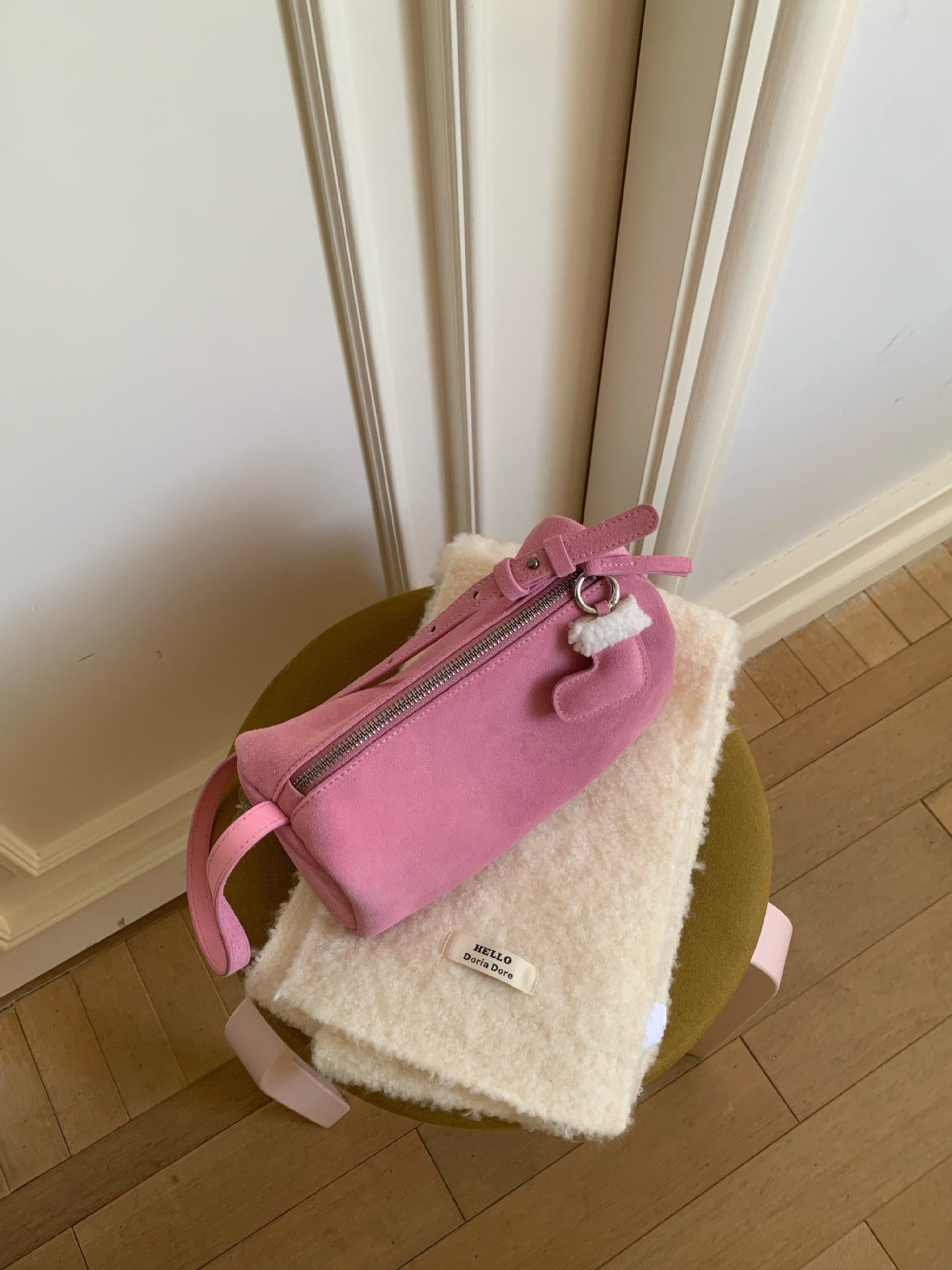 Versatile Women's High-grade Fashionable Suede Commuter Underarm Bag
