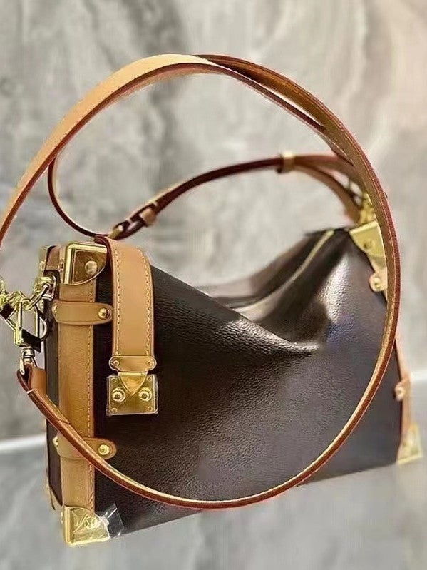 Women's Valley Ailing Presbyopic Soft Box Genuine Women's Shoulder Bag