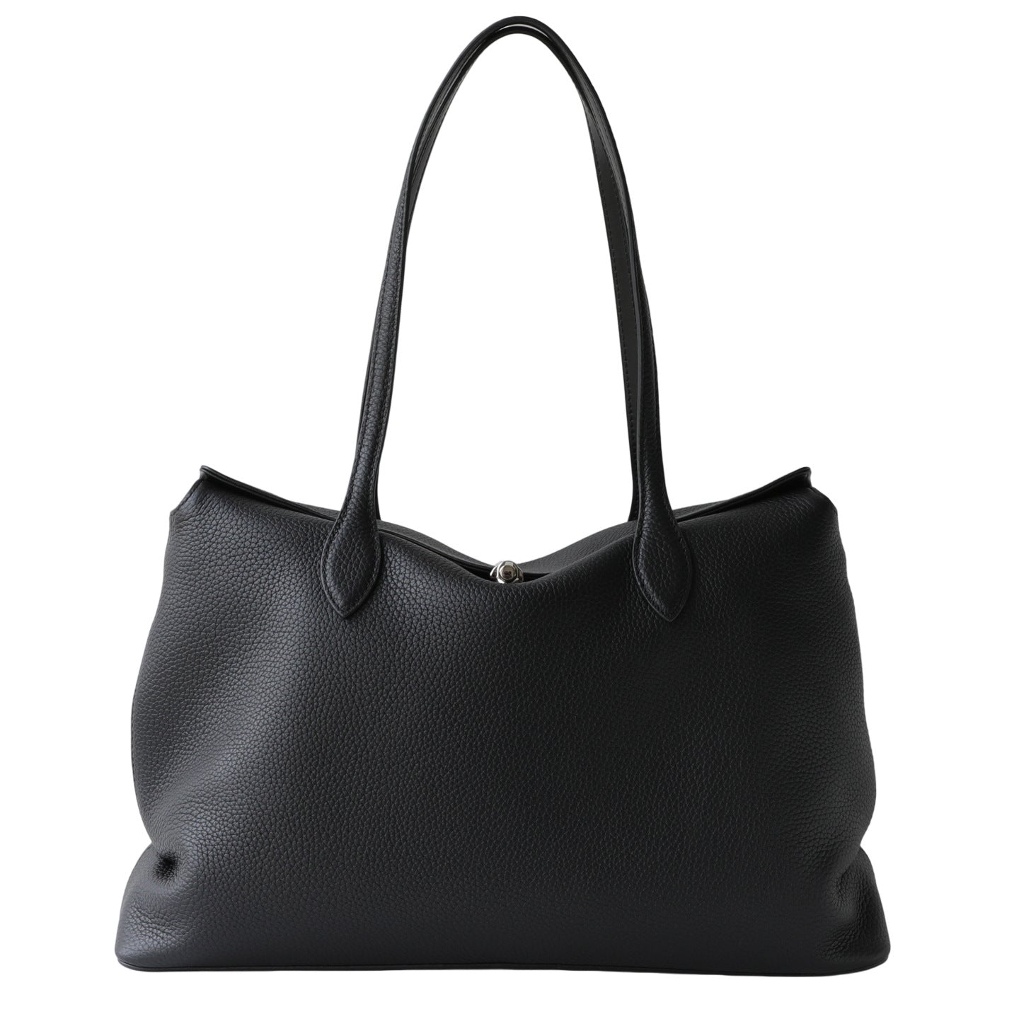 Women's Simple Style First Layer Cowhide Underarm Tote Bag