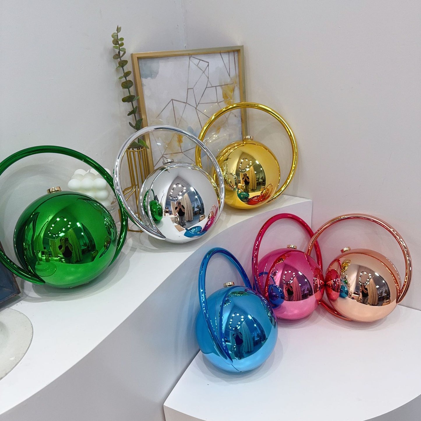 High Sense Technology Spherical Dinner Electroplating Simple Bags