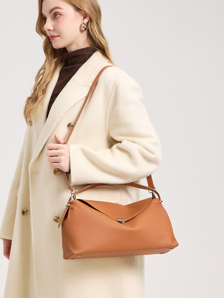 Women's Pillow Cowhide Genuine Leather Minority Fashion Women's Messenger Bag