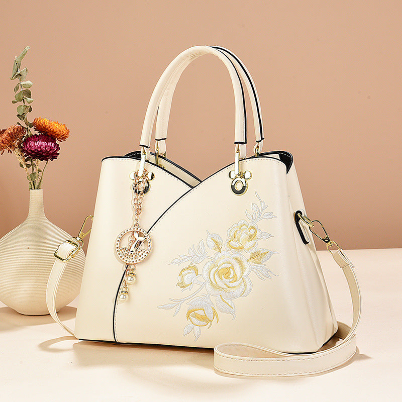 Women's Chinese Style Commuter Large Capacity Embroidered Women's Shoulder Bag