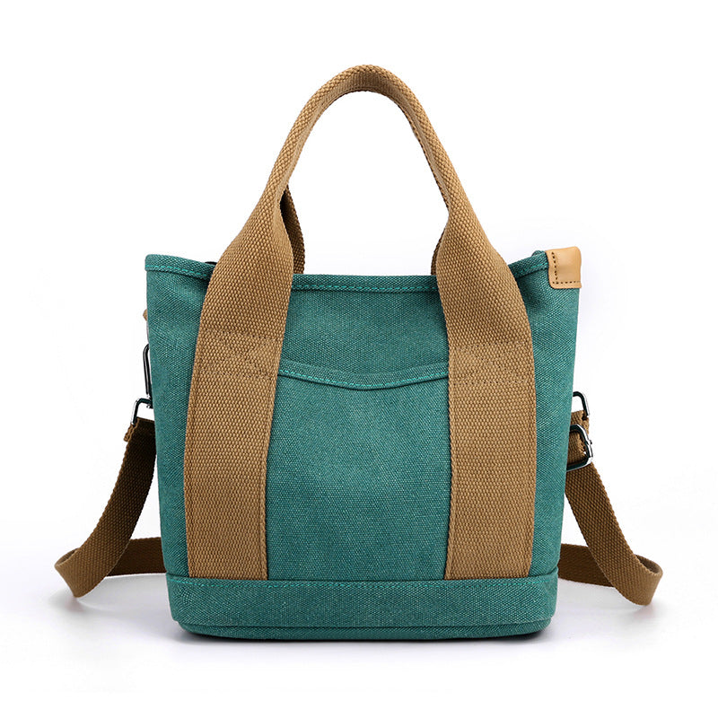 Women's Simple Korean Style Large Capacity Portable Solid Color Women's Shoulder Bag