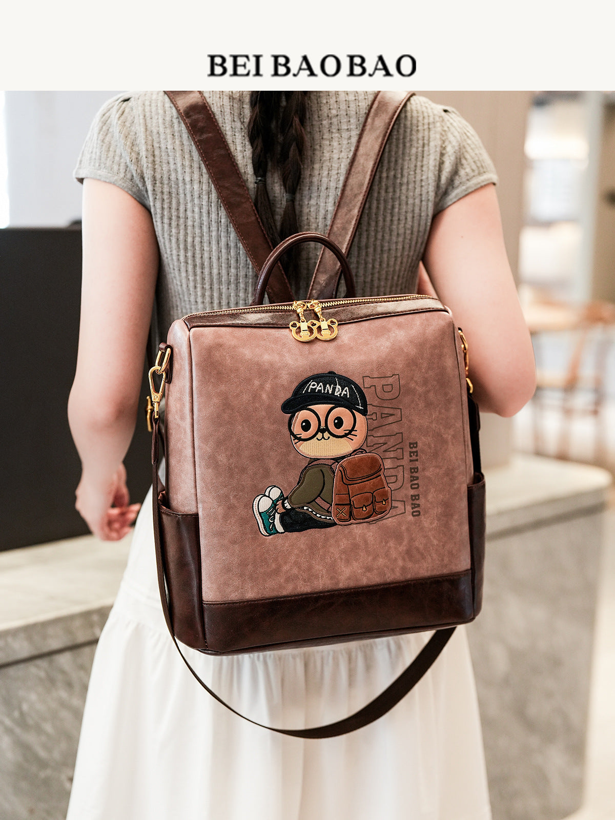 Women's Source Large Capacity Cartoon Cute Shopping College Backpacks