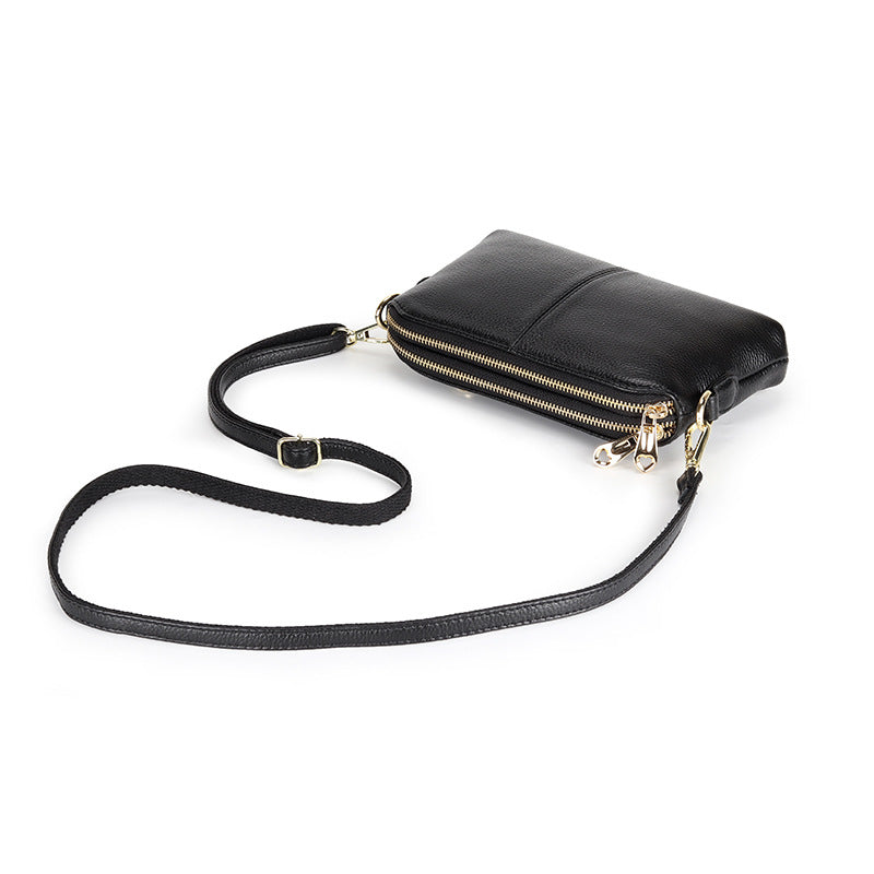 Women's Clutch Fashion Genuine Leather Korean Style Versatile Shoulder Bags