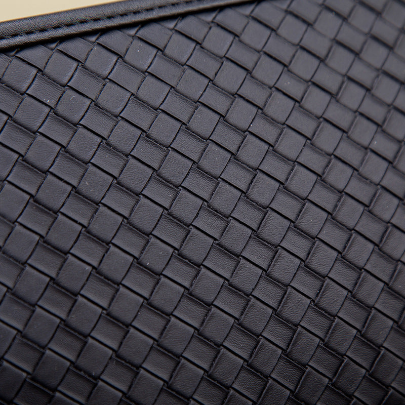 Men's Embossed Woven Large Capacity One Waterproof Men's Messenger Bag