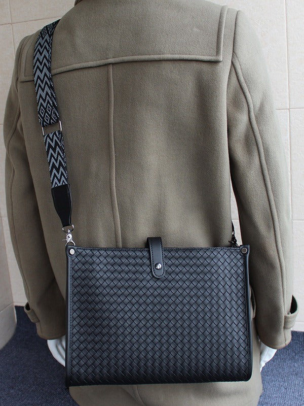 Men's Fashion Large Capacity Computer Soft Leather Bags