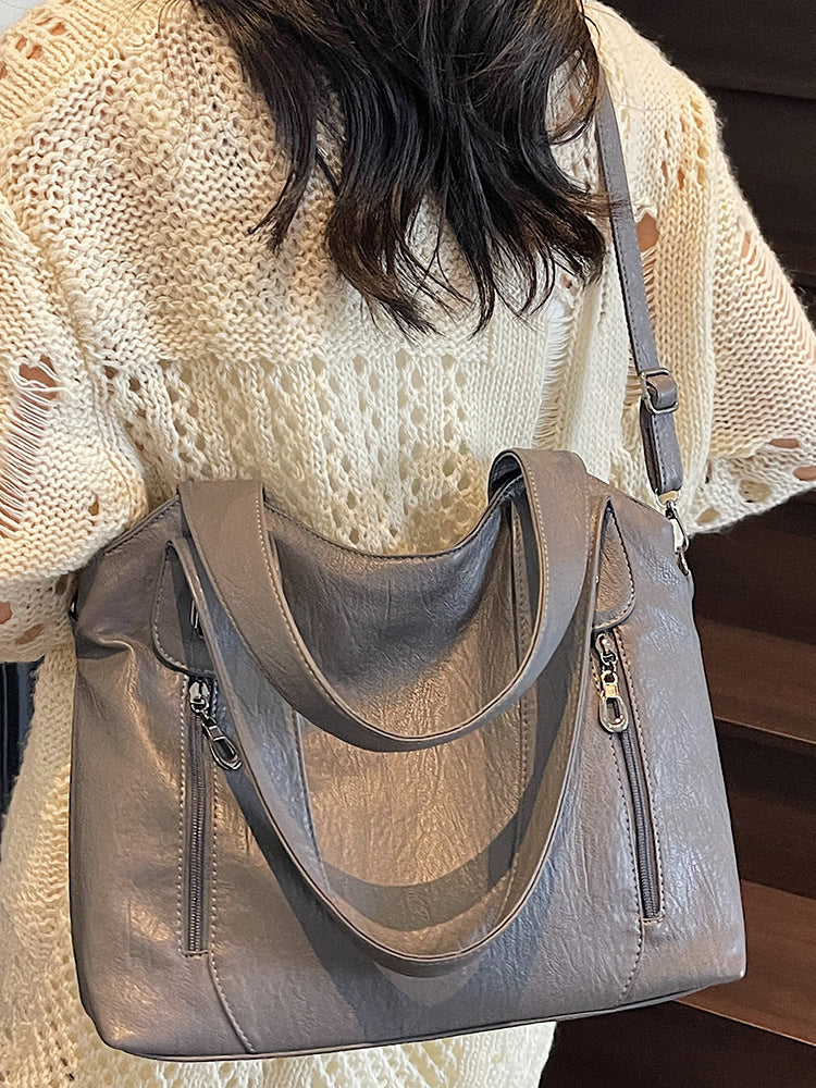 Women's Summer Fashion Large Capacity Totes Big Good-looking Shoulder Bags