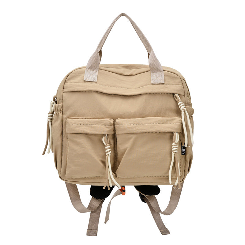 Women's & Men's Simple Design Sense Commuter Double Fashion Leisure Backpack
