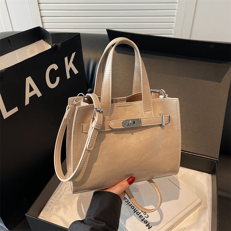 Women's Korean Style Simple Fashion Portable Kelly Bags