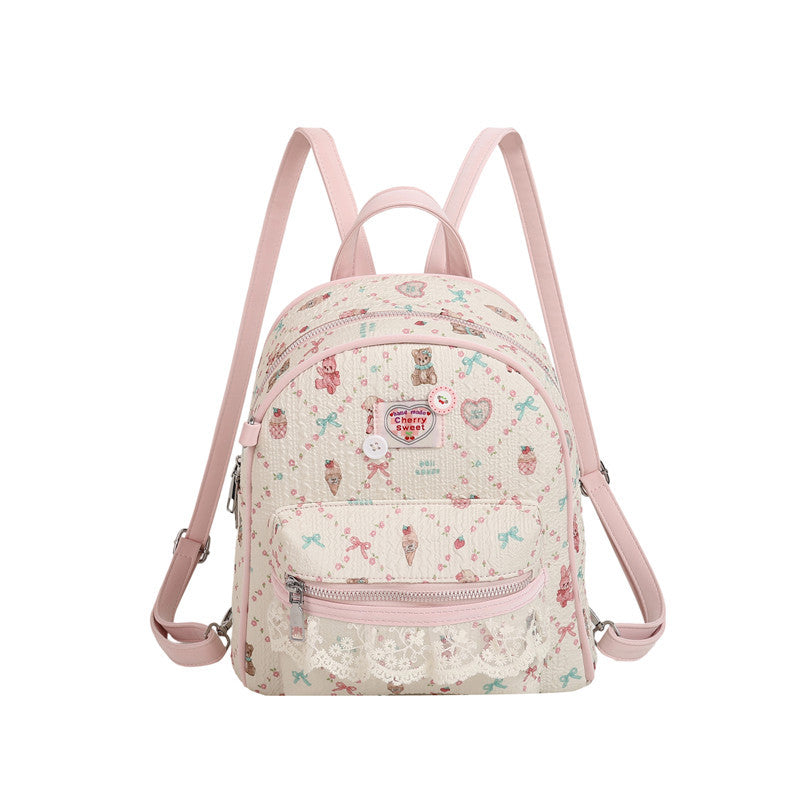 Women's Super Popular Fashion Bowknot Portable Versatile Women's Backpack