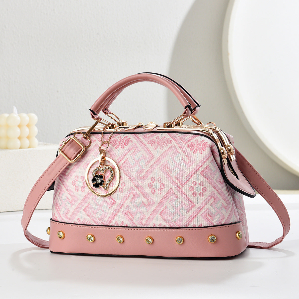 Women's Chinese Style Hand Carrying Pillow Large Capacity Women's Shoulder Bag