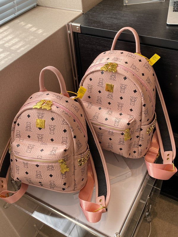 Women's Birthday Gift Cute Bear Commuter Large Capacity Bags