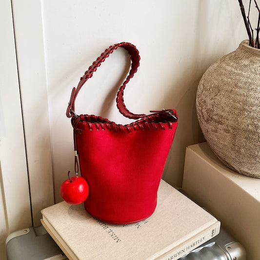 Fashion Underarm Simple Western Style Commuter Personalized Bucket Bag