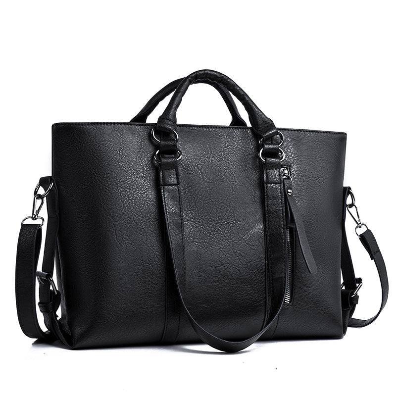 Women's Large Capacity Retro Fashion Commuter High-grade Shoulder Bags