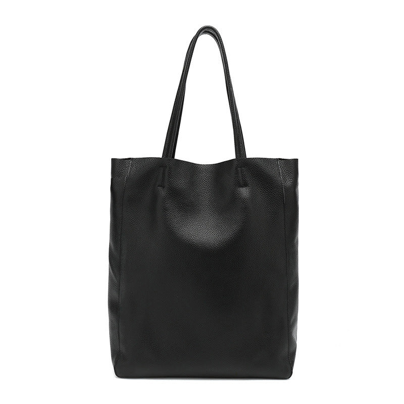 Women's Leather First Layer Cowhide Big Large Capacity Shoulder Bags