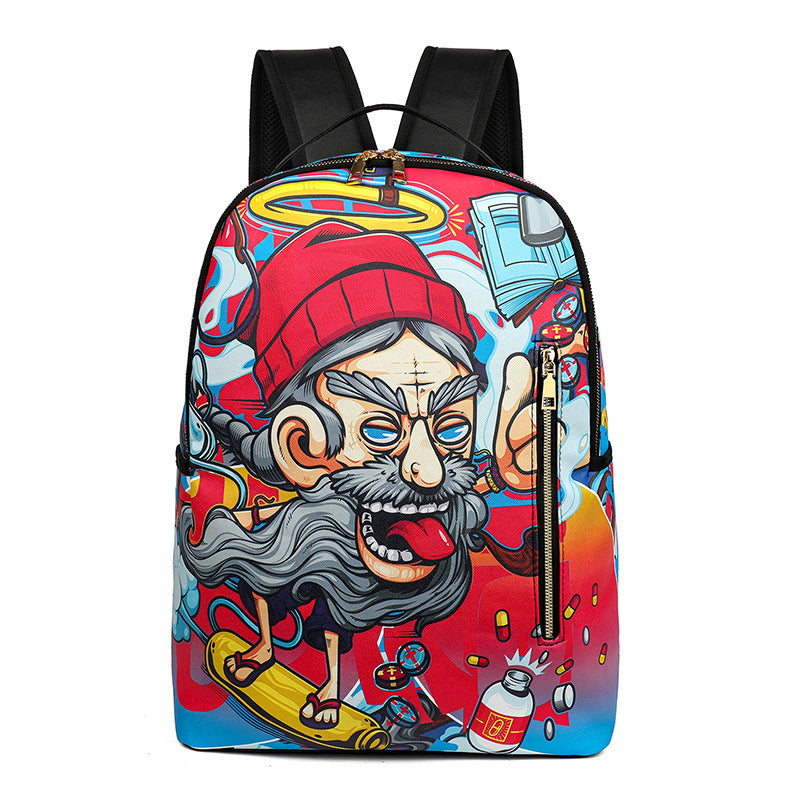 Cartoon Fashion Printing Large Capacity Anime Leisure Backpack