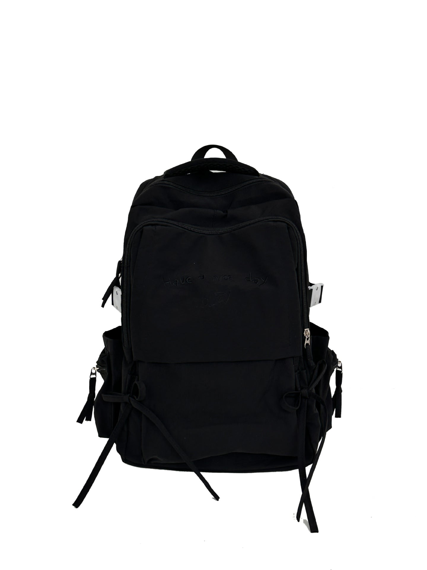 Style Lightweight Solid Color College Commuter Leisure Backpack