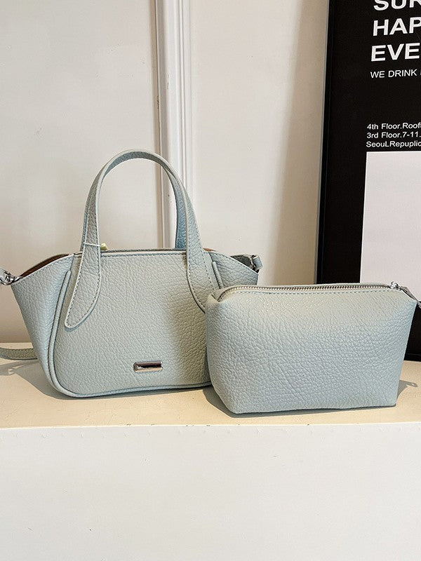 Women's Pattern Soft Leather High-grade Portable Vegetable Basket Bags