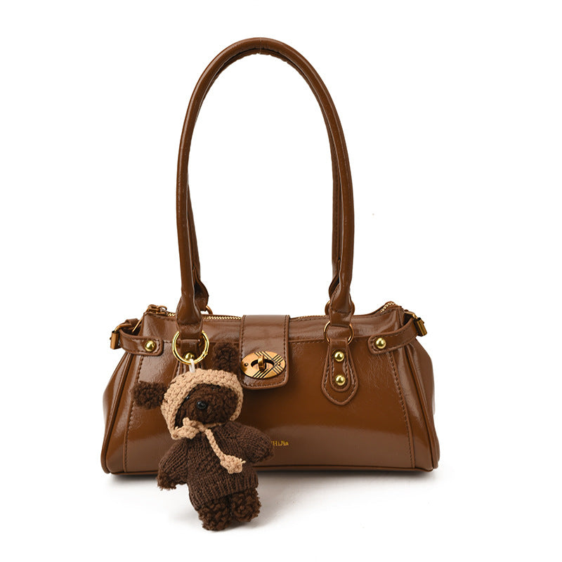 Women's Baguette For Winter Advanced Texture Light Luxury Women's Shoulder Bag