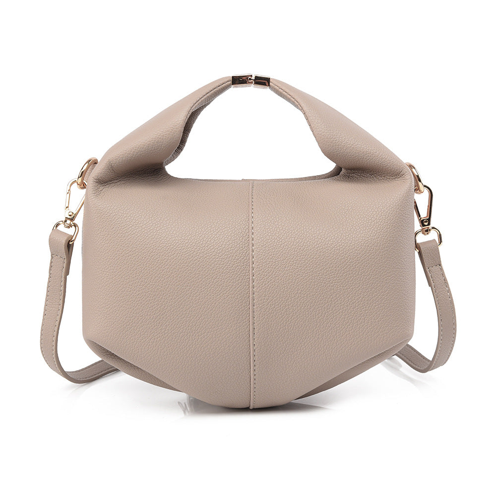 Lunch French Hand High-grade Soft Leather Dumpling Bags