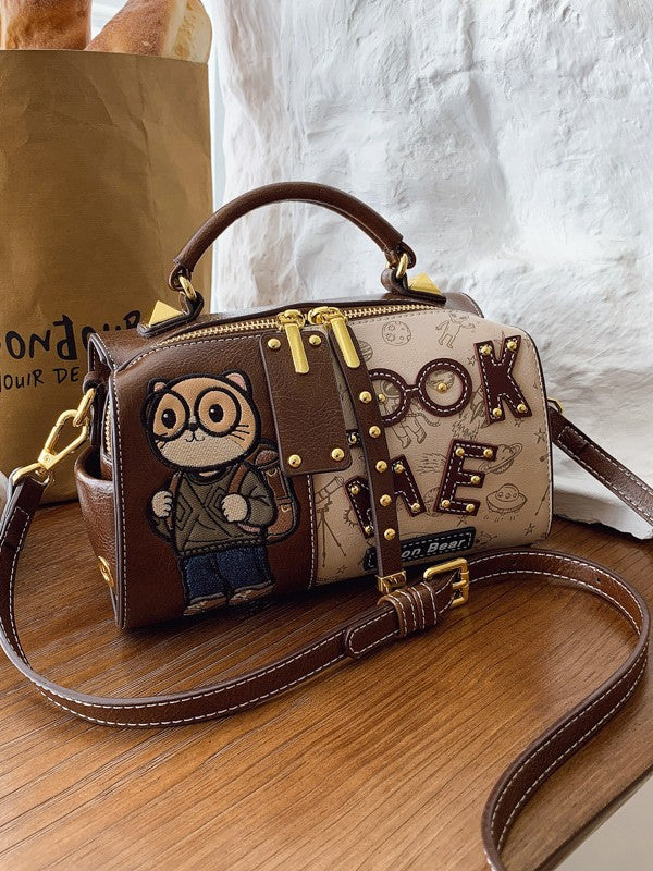 Women's Fashionable Portable Boston Girlfriends Shopping Retro Women's Shoulder Bag