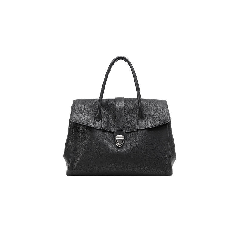 Women's Portable Genuine Leather Retro Large Capacity Women's Handbag