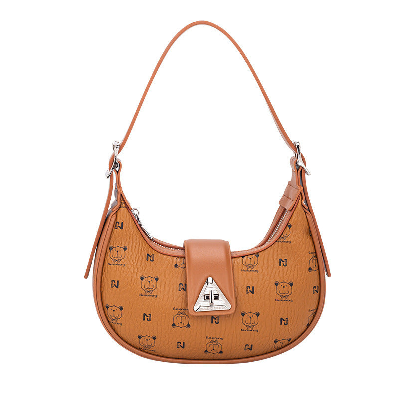 Women's Portable Fashion Minority Design Crescent Moon Bags