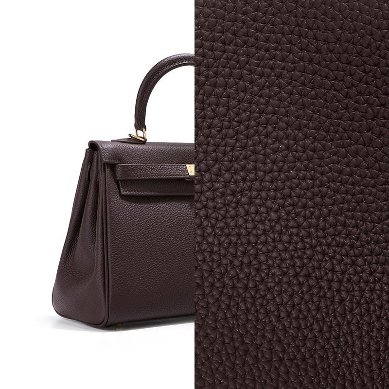 Women's Kelly First Layer Cowhide Large Capacity Genuine Leather Platinum Cali Bags