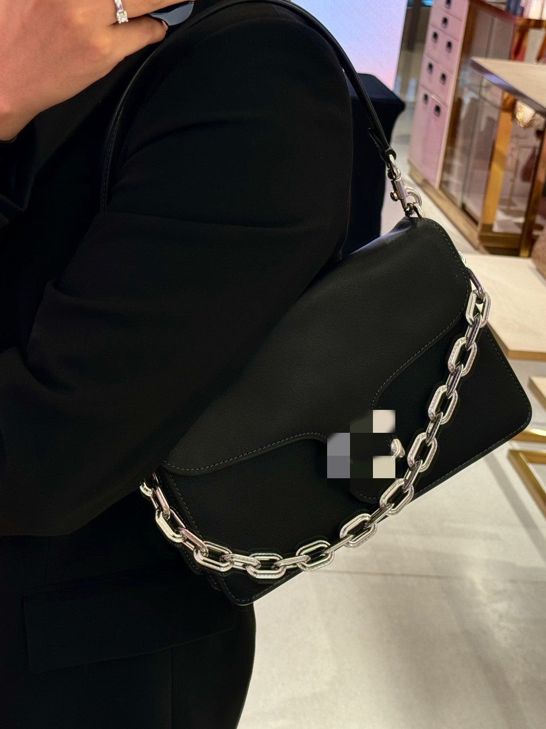 Women's Chain Underarm Genuine Leather Retro Shaped Shoulder Bags