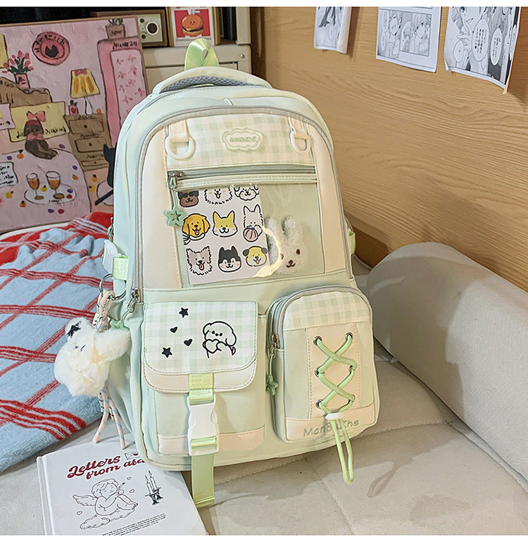 Cute Cartoon Style College Junior Lightweight Large Backpacks
