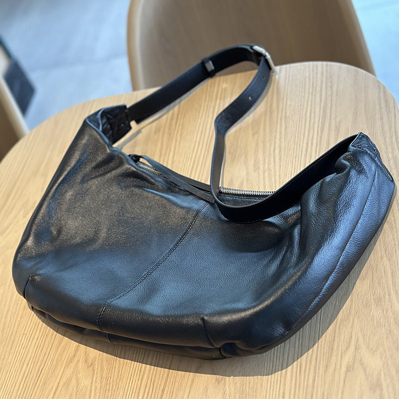 Women's Leather Big Large Capacity Totes Soft Women's Messenger Bag