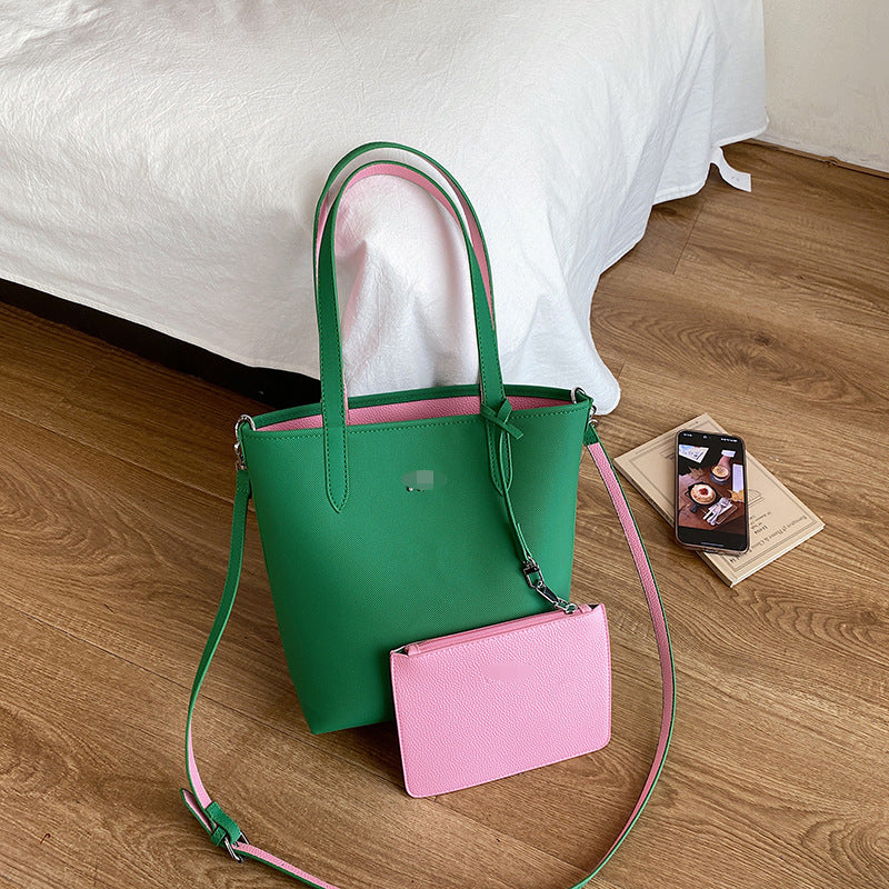 Women's Double-sided Portable Mother Thickened Shopping Commuting Trend Bags