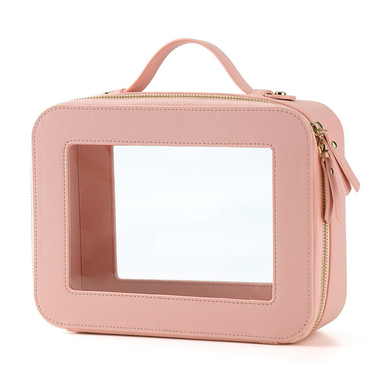 Storage Good-looking Portable Large Window Transparent Makeup Bag