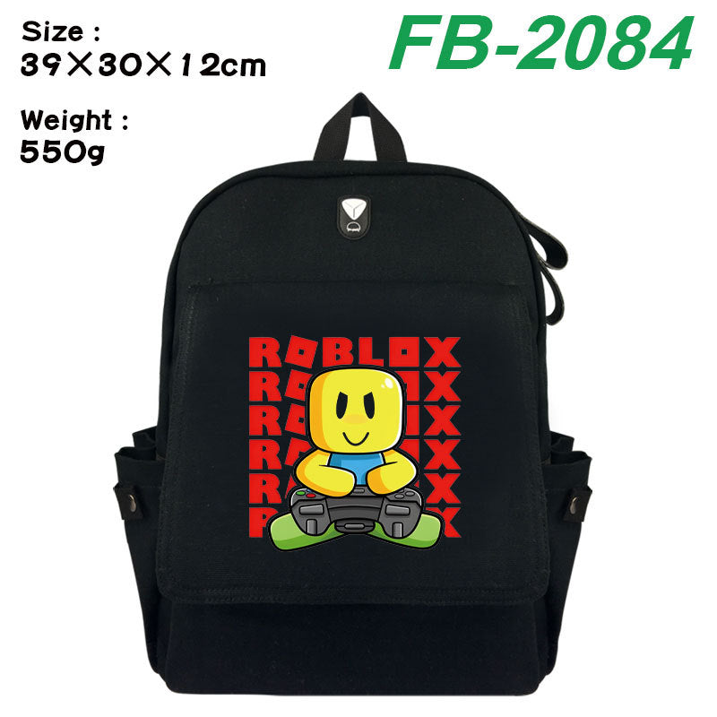 Peripheral Printing Stylish Canvas Large Capacity Leisure Backpack