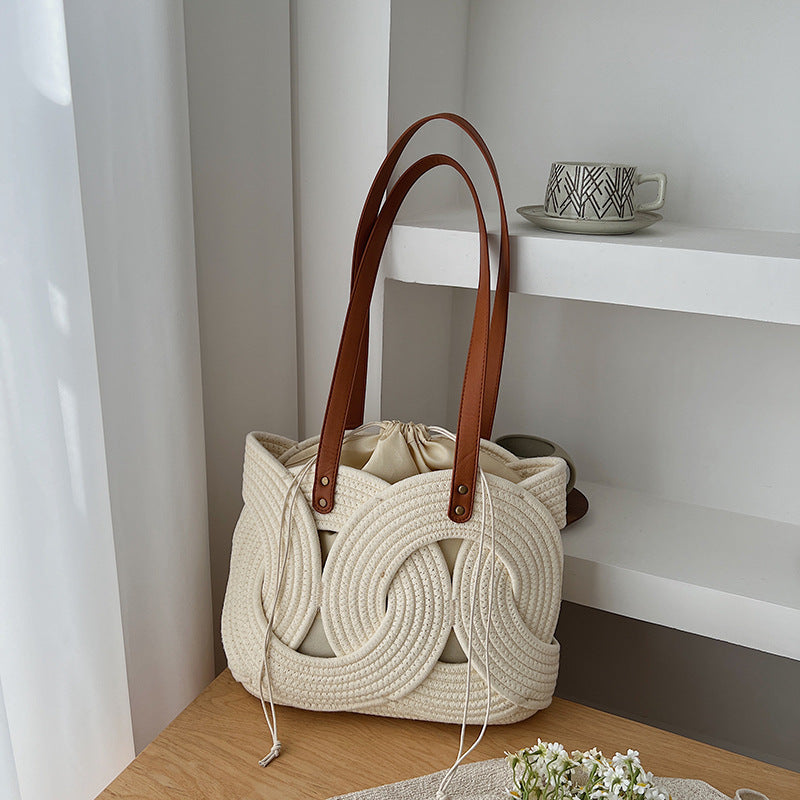 Women's Niche Creative Woven Personality Hollow Out Women's Shoulder Bag