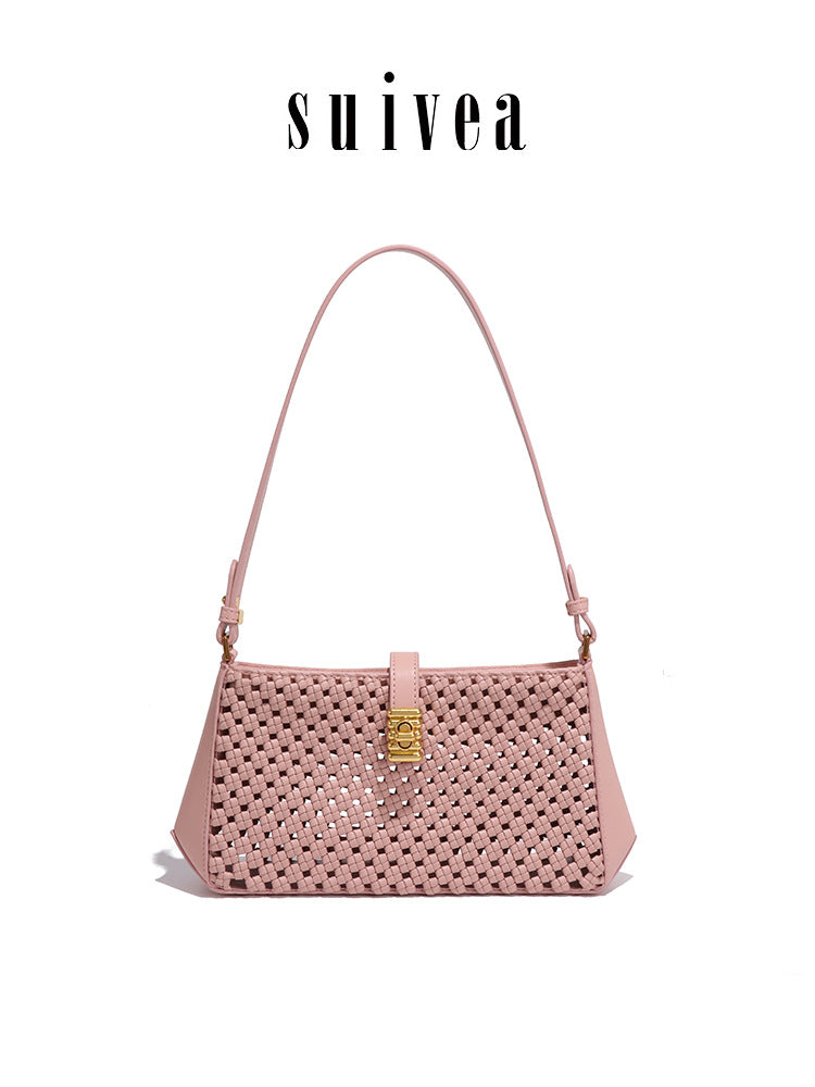Women's Style Woven Windmill Knot Underarm Hollow Out Women's Handbag