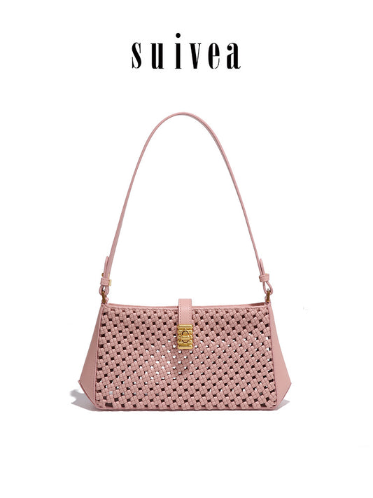 Women's Style Woven Windmill Knot Underarm Hollow Out Women's Handbag