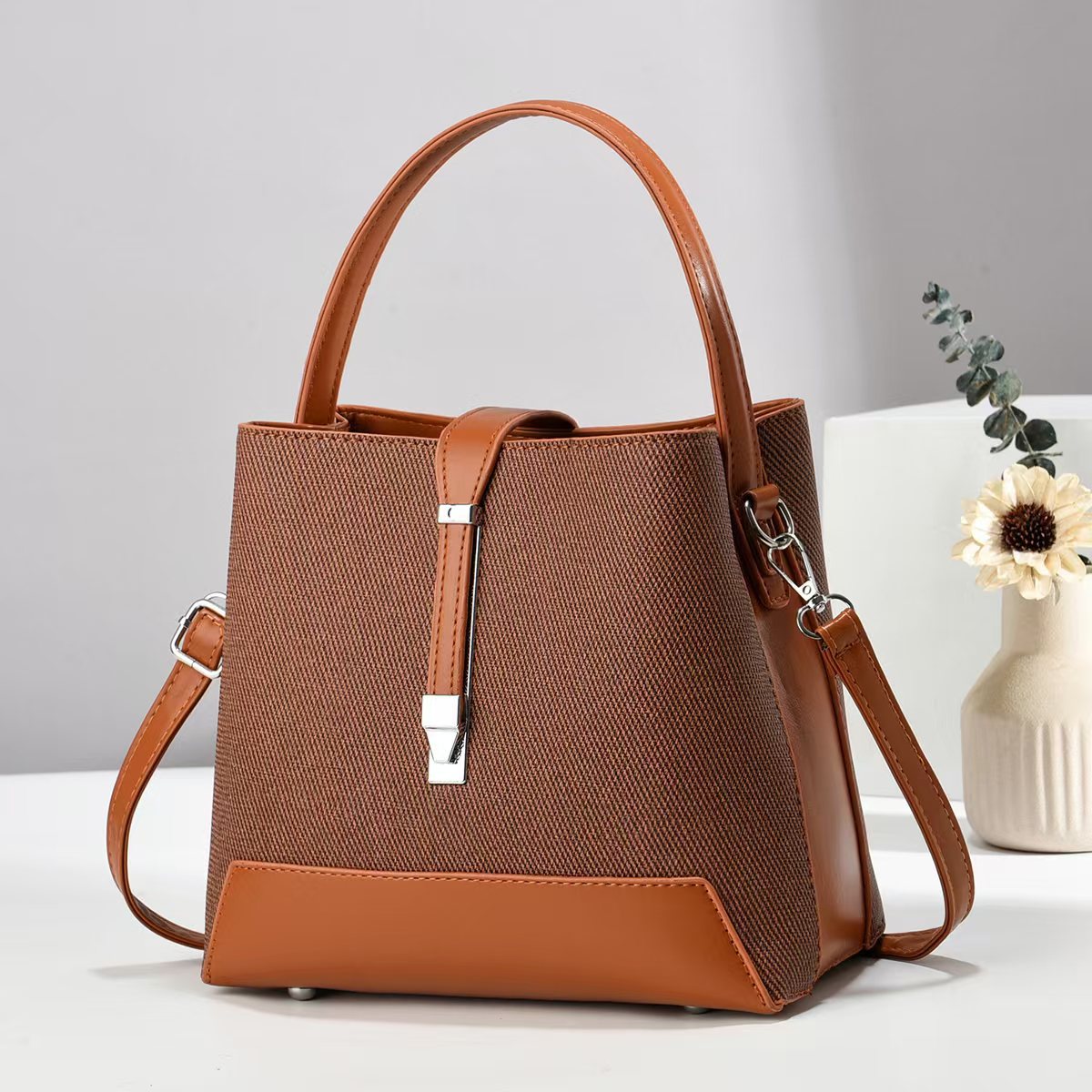 Women's Stylish Korean Texture Glossy For Bags